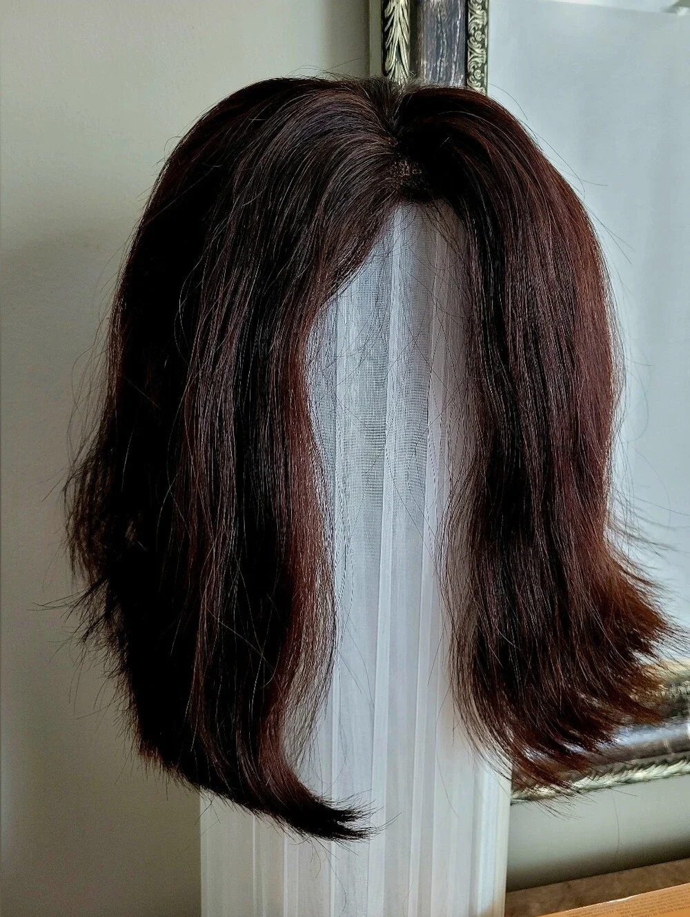 Bohyme Luxe Rina 100% Human Hair Short Layered Women's Wig Dark Brown